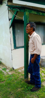 Man standing on field