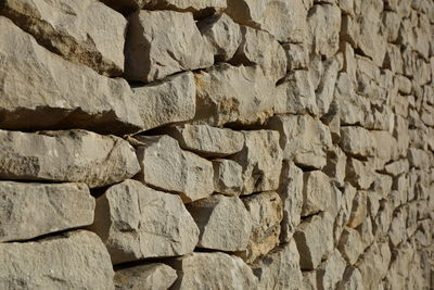 Full frame shot of stone wall