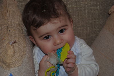 Portrait of cute baby girl