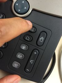 Close-up of woman using smart phone