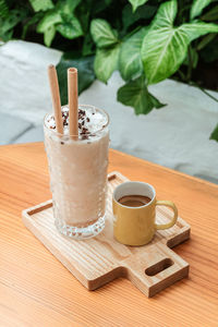 Close-up of drink on table