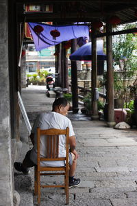 People sitting on chair