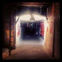 Empty corridor of building