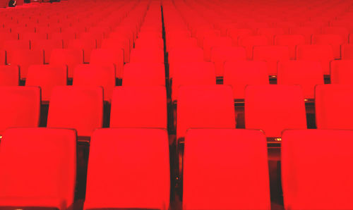 Full frame shot of empty chairs
