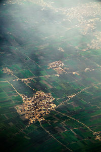 Aerial view of agricultural field