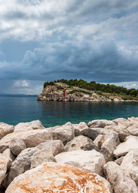 Scenic view of sea against sky