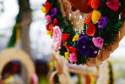 Close-up of multi colored flower bouquet