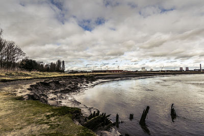 Scenic view of landscape against sky