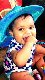 Portrait of cute baby girl