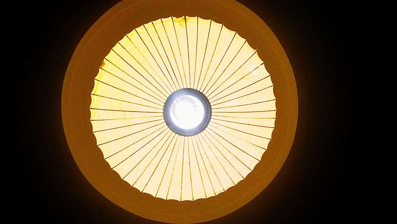 Inside lampshade