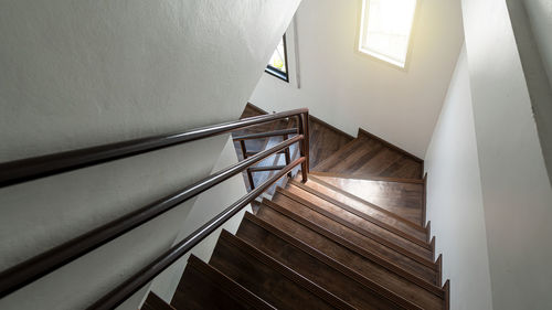 Low angle view of staircase in building