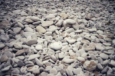 Full frame shot of pebbles