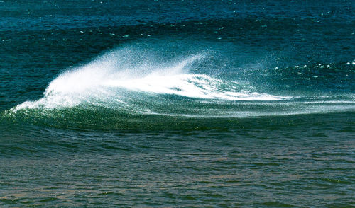 Water splashing in sea