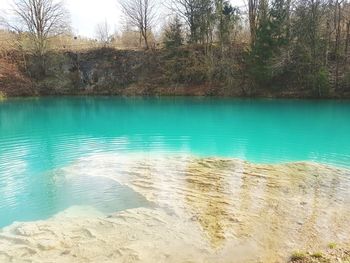 Scenic view of lake