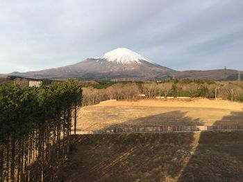 Scenic view of landscape against sky