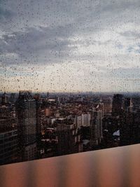 Cityscape with buildings in background