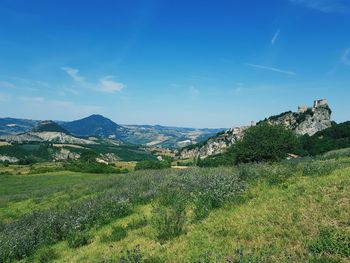 Scenic view of landscape against sky