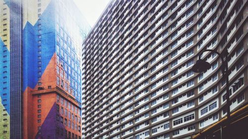 Low angle view of buildings against the sky