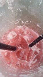 Close-up of ice cream in glass