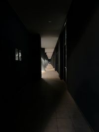 Empty corridor of building