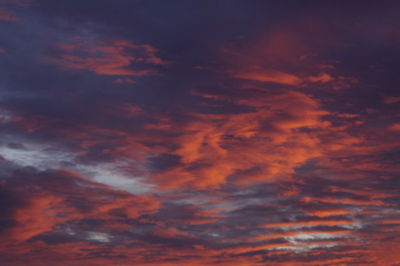 Low angle view of dramatic sky