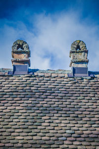 Low angle view of castle against sky
