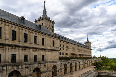 View of historic building against cloudy sky