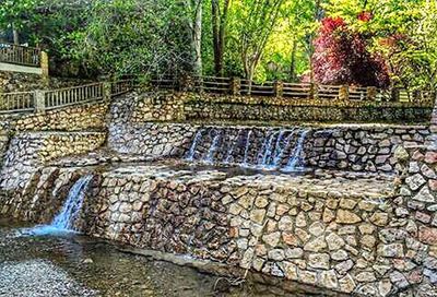 River flowing through rocks