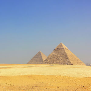 Built structure against clear blue sky