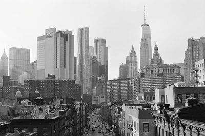 Panoramic view of buildings in city
