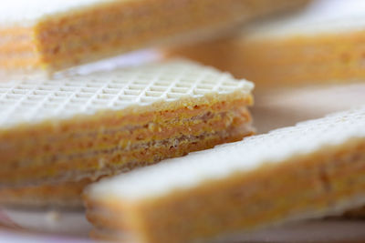 Close-up of cake on table