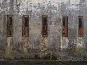 Full frame shot of old building
