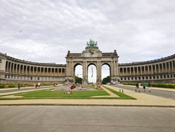 View of historical building against cloudy sky