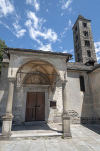 Exterior of historic building against sky