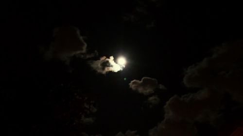 Low angle view of cloudy sky