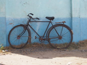 Close-up of bicycle wheel