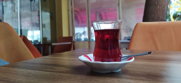 Turkish tea on table