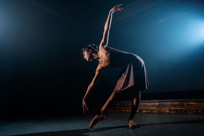 Ballet dancer dancing on stage