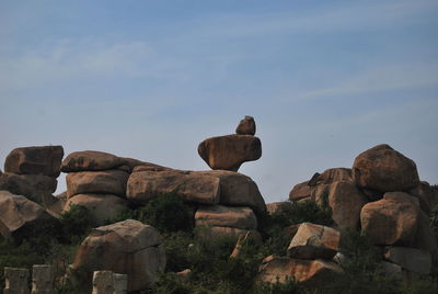 Rocks on rock formation