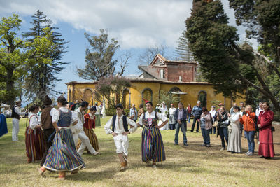 Group of people in traditional clothing