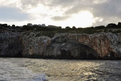 Scenic view of cloudy sky over sea