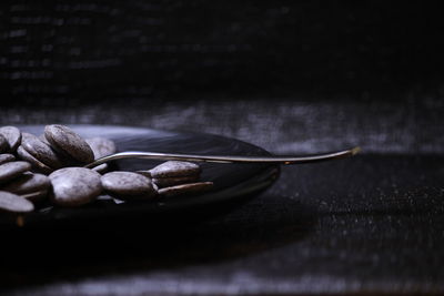 Close-up of food on table