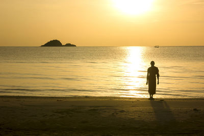 The beauty of the scenery of khao tao beach, thailand