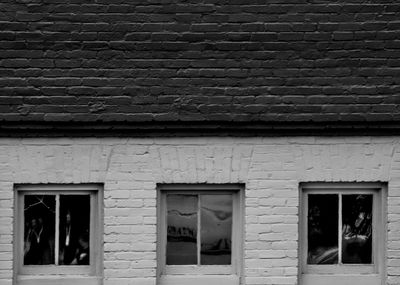 Closed window of house