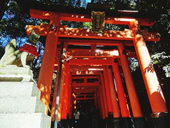 Close-up of temple