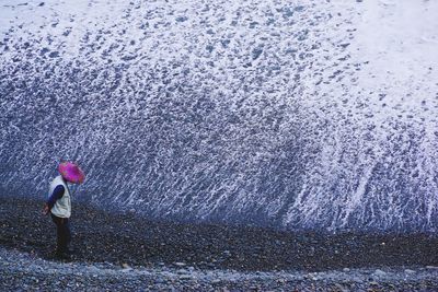 Close-up of woman in water
