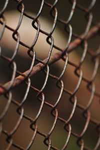 Close-up of chainlink fence