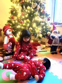 Close-up of christmas decorations