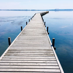 Pier over lake