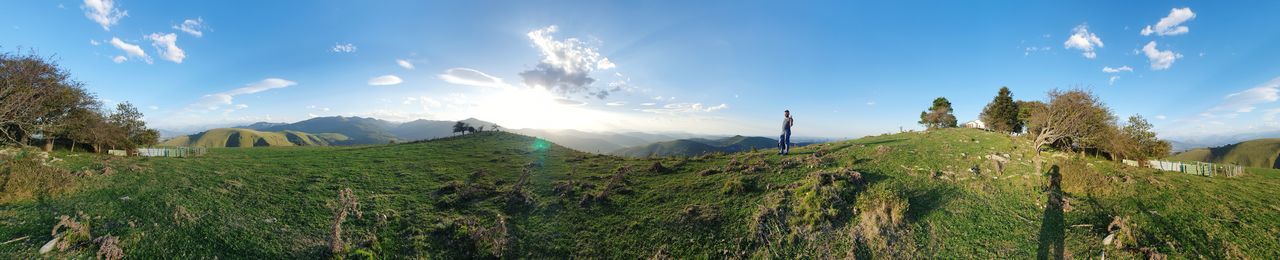 Panoramic view of landscape against sky
